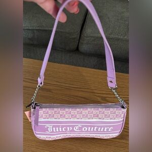 JUICY COUTURE Violet Tulle Fashionista Shoulder Bag Purple Logo NWT!